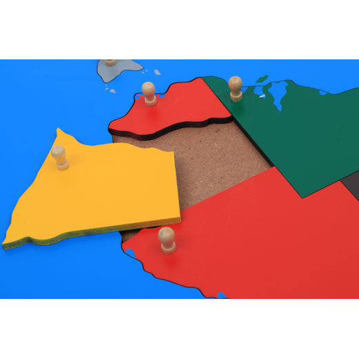 Kinderhuis Wooden Map Drawer Cabinet – 8 World Maps kinderhuis