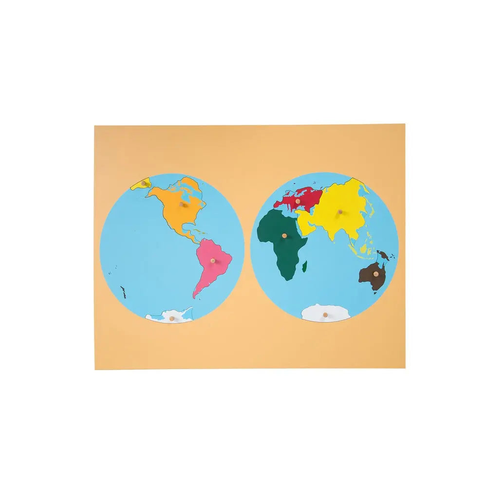 Geography Cabinet with 8 puzzle kinderhuis