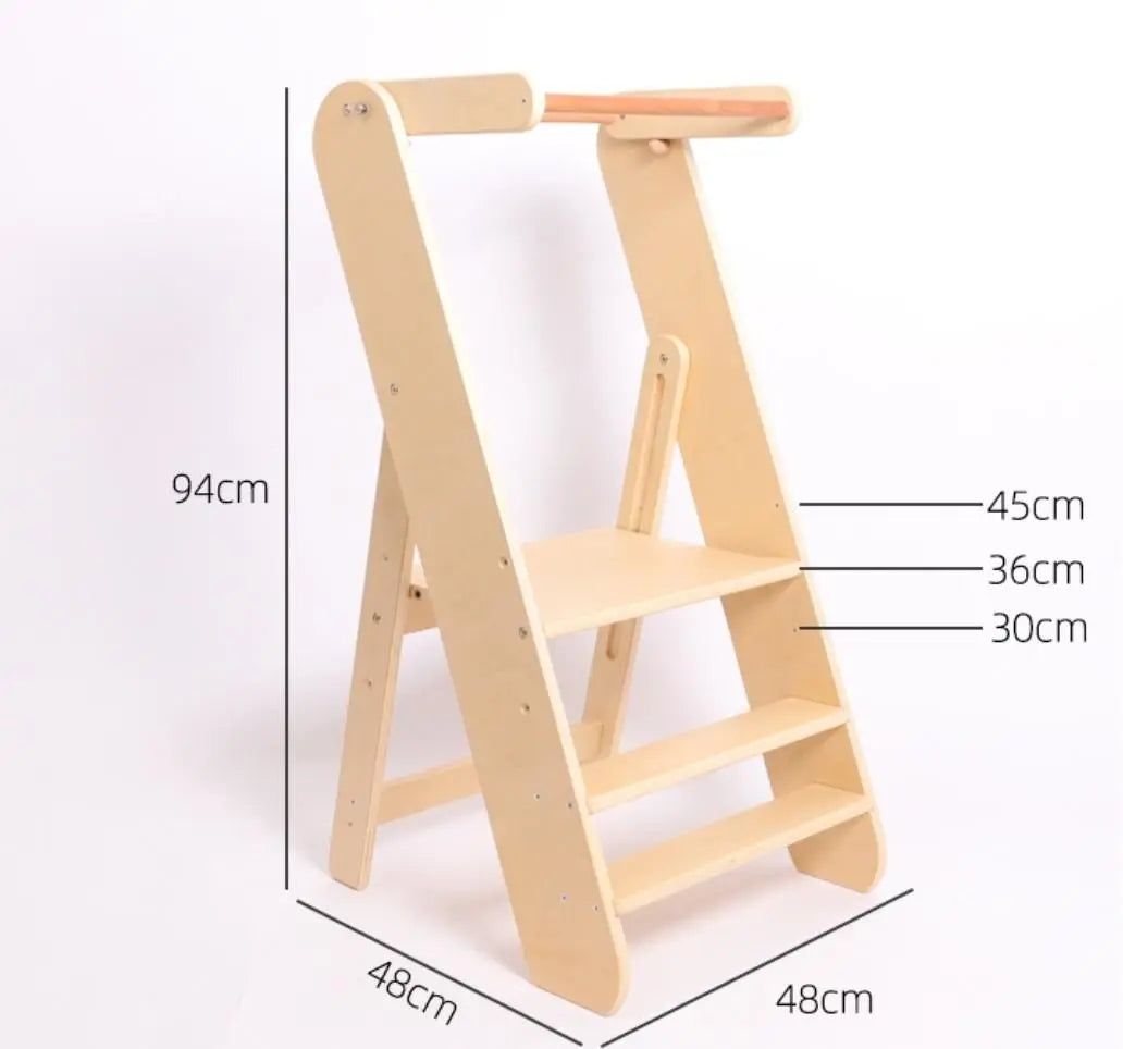 Ketu Step Stool kitchen helper-Natural color kinderhuis