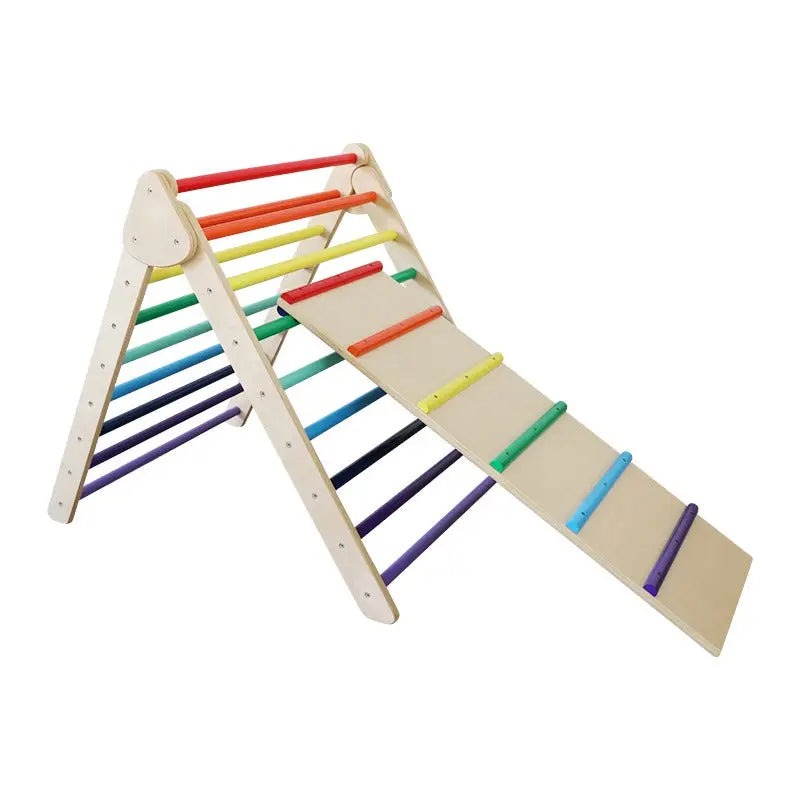 Large Pickler Triangle and ramp-Rainbow color kinderhuis