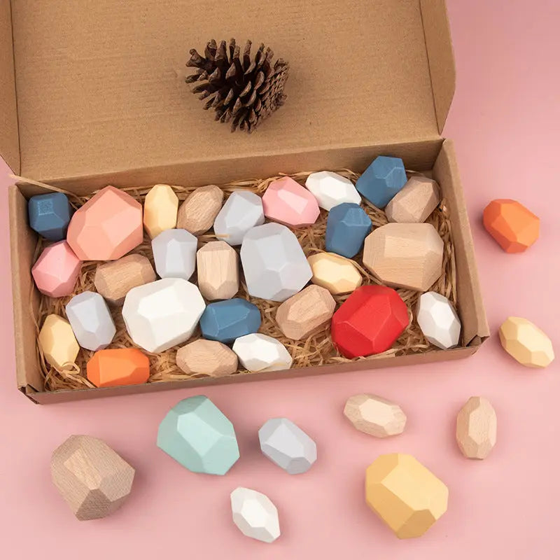 Stacking balance rocks 36pcs kinderhuis