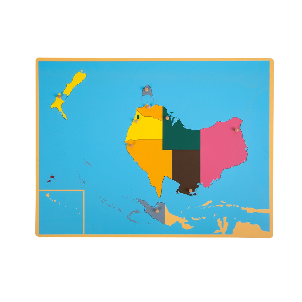 Kinderhuis Wooden Map Drawer Cabinet – 8 World Maps kinderhuis