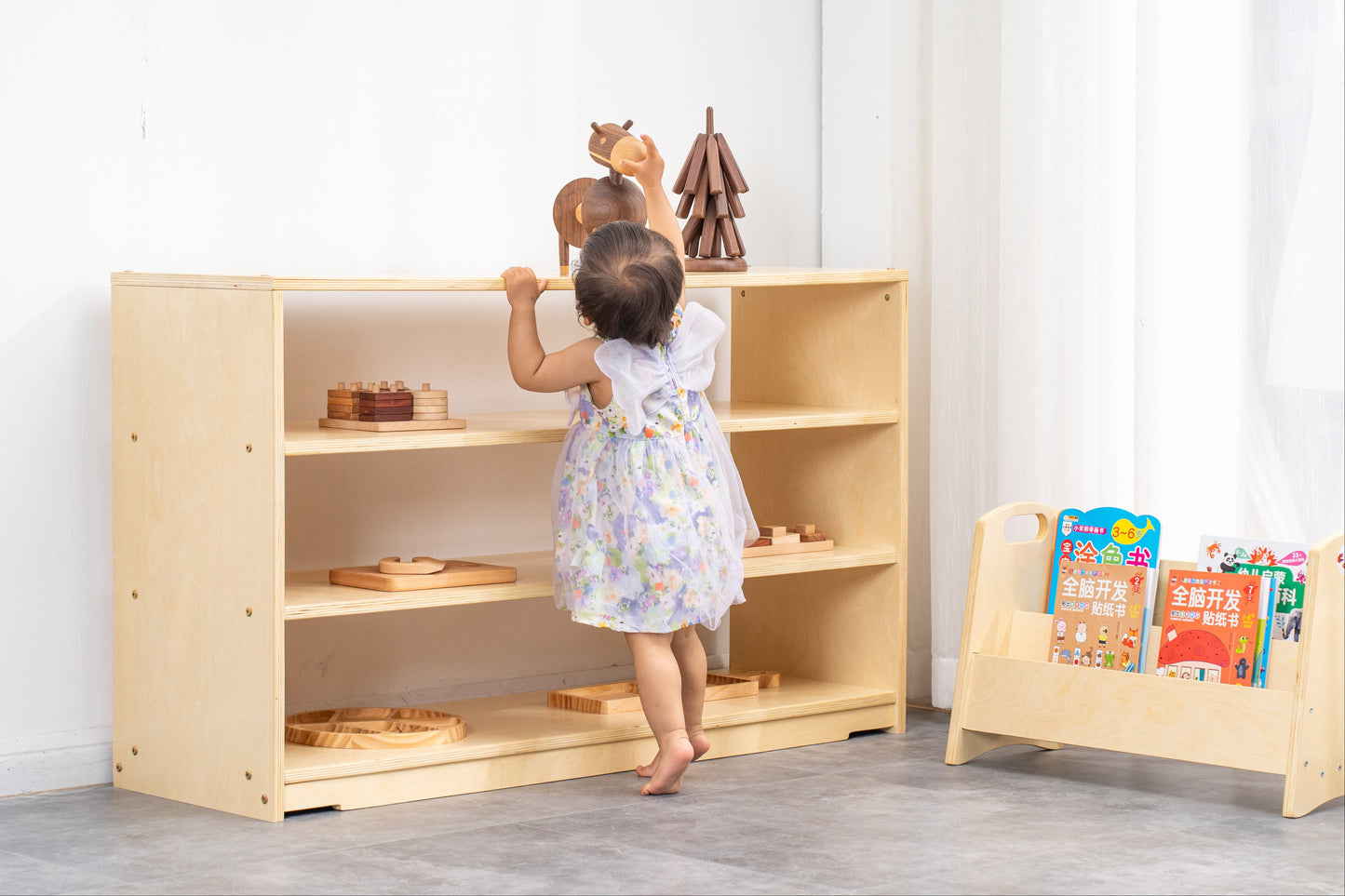 JOY Montessori Toy Shelf Double Sided 48inch