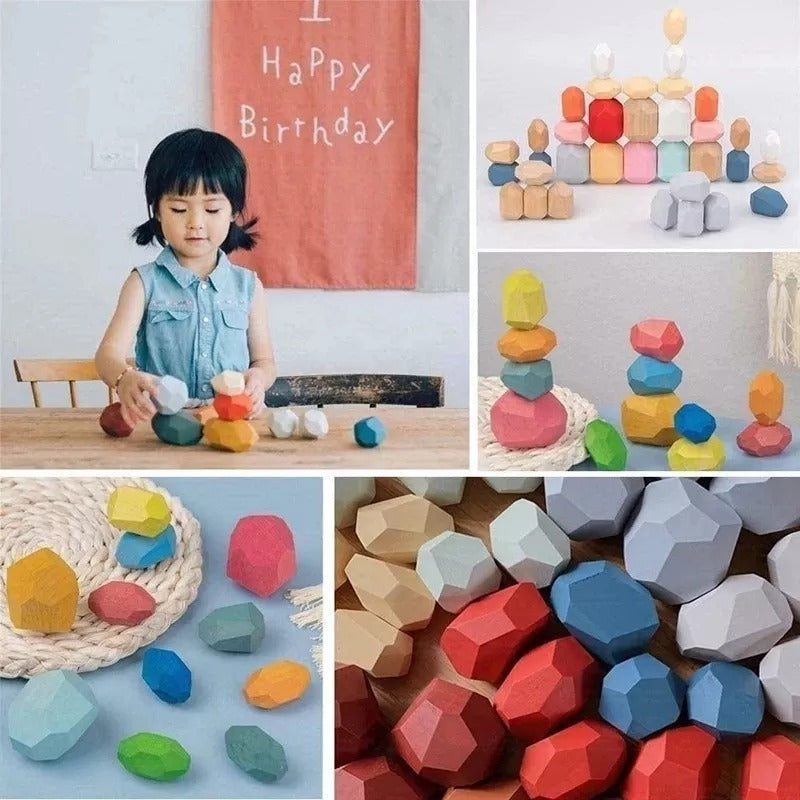 Stacking balance rocks 36pcs kinderhuis