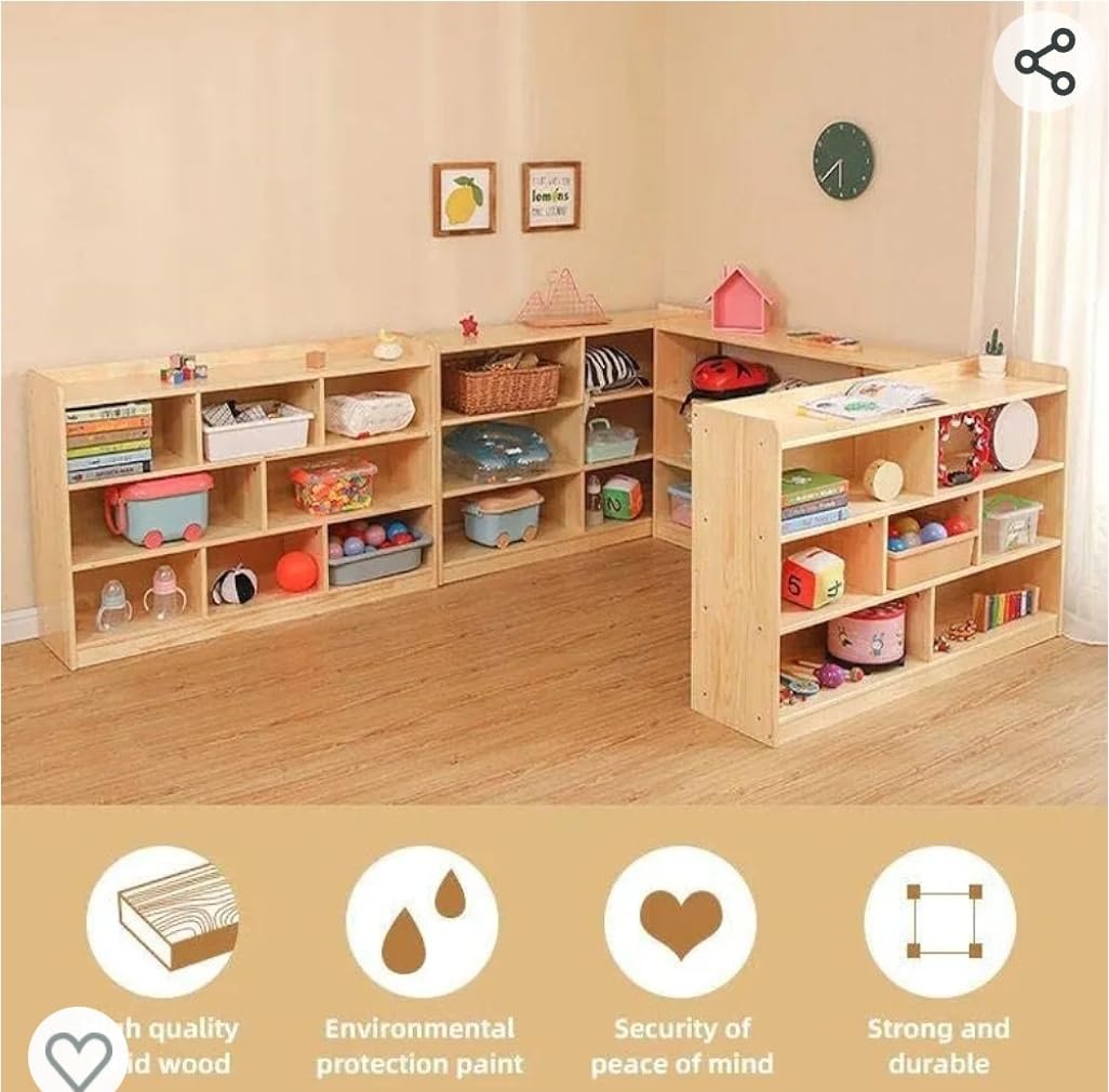 Multi storage toy shelf 7-Compartment 47inch kinderhuis