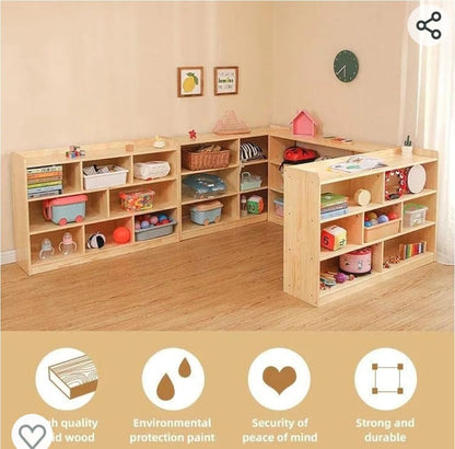 Multi storage toy shelf 7-Compartment 47inch kinderhuis