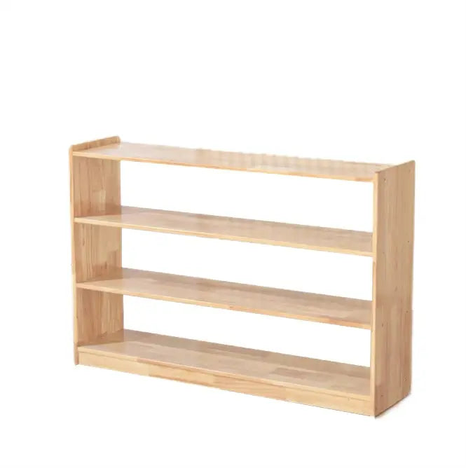 Birch Wood 3-Shelf Open Back Toy Storage Cabinet, 37in, Double-Sided kinderhuis