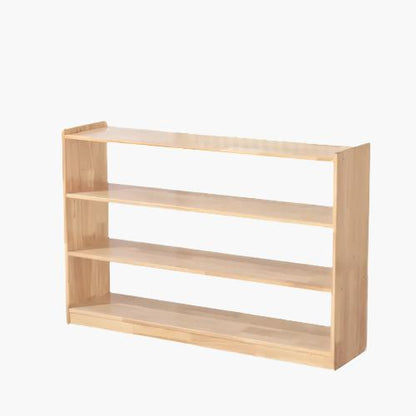 Birch Wood 3-Shelf Open Back Toy Storage Cabinet, 37in, Double-Sided kinderhuis