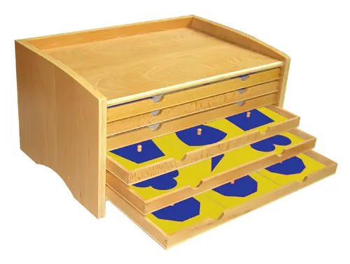 Geometric Cabinet with 35 Inserts kinderhuis