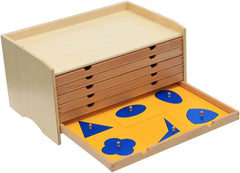 Geometric Cabinet with 35 Inserts