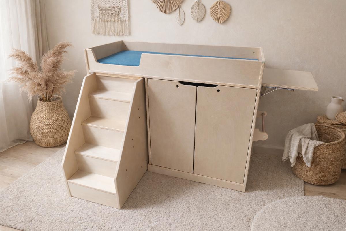 Change Table with Left side Stairs kinderhuis