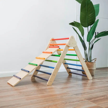 Large Pickler Triangle and ramp-Rainbow color kinderhuis