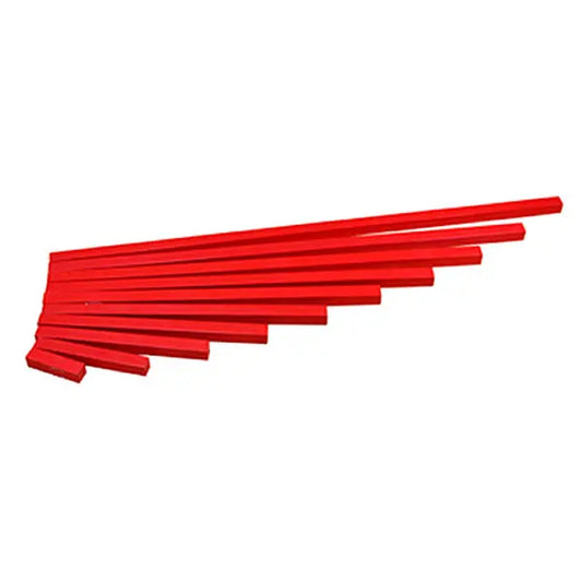 Long Tall Red Rod with Stand kinderhuis