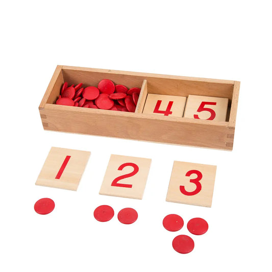 Printed Numerals with counter dots 1-10 kinderhuis