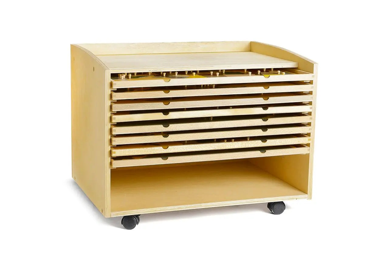 Kinderhuis Wooden Map Drawer Cabinet – 8 World Maps – kinderhuis