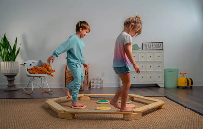 Wooden 6pcs Balance beam kinderhuis