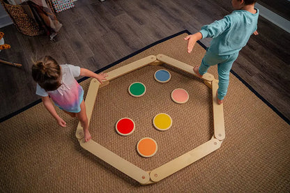 Wooden 6pcs Balance beam kinderhuis