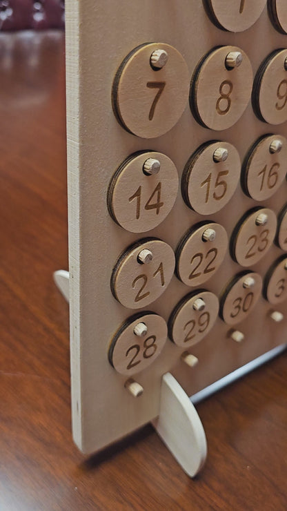 Montessori Wooden Calendar table