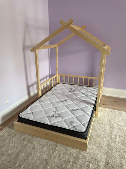 Luna Montessori Floor bed with extension kinderhuis