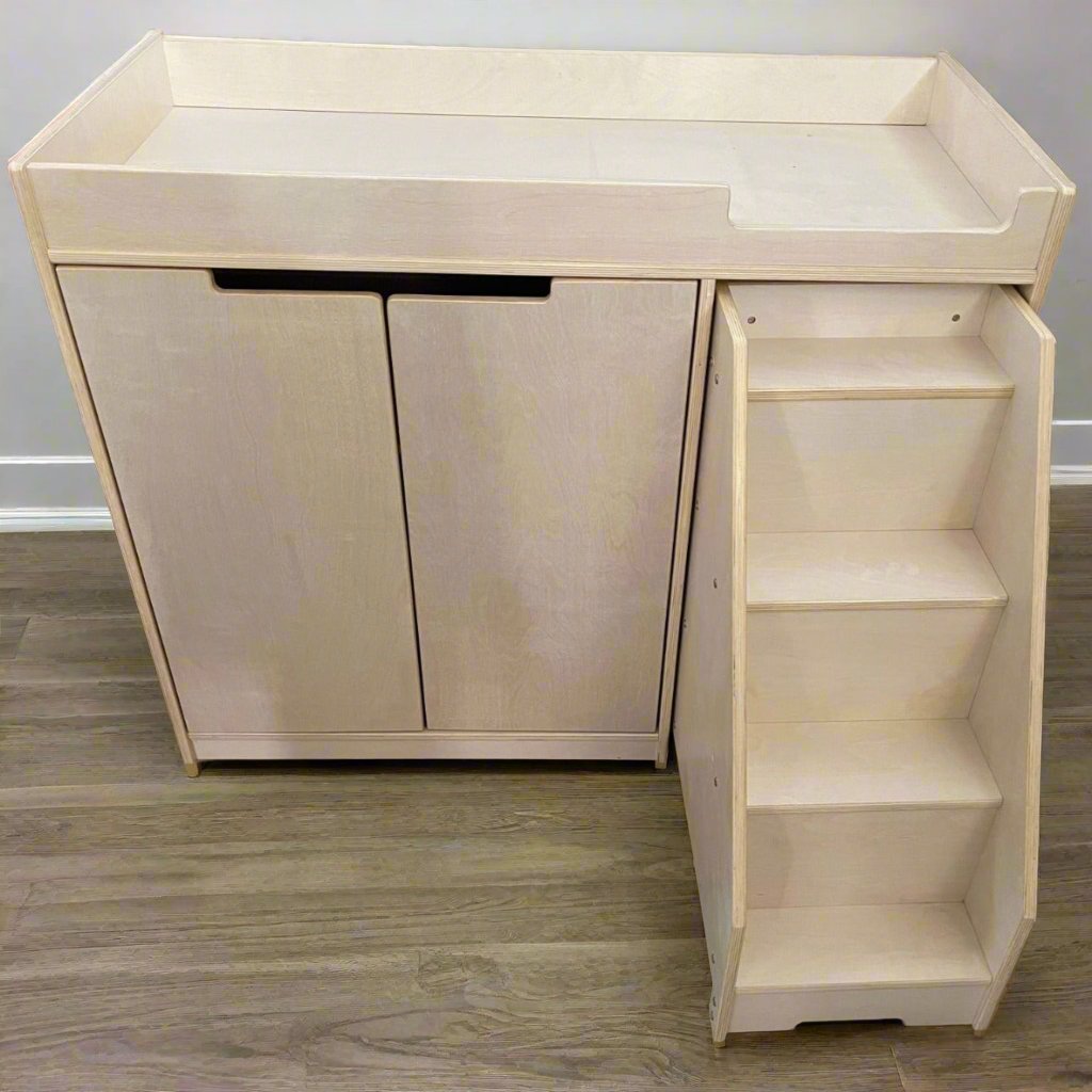 Changing table with stairs on sale